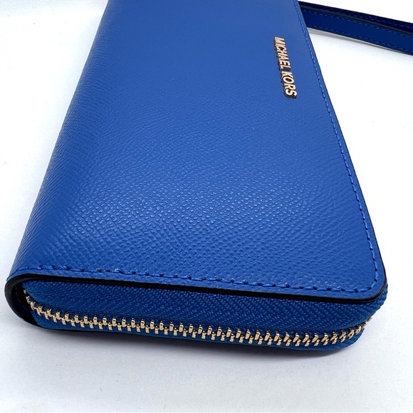 Michael Kors Jet Set Travel Continental Wallet – Vintage Blue – NWT - Picture 5 of 16